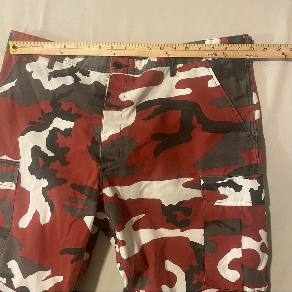 Backbone Red Black White‎ Camo Cargo Pants Jogger Style XL - Picture 14 of 16